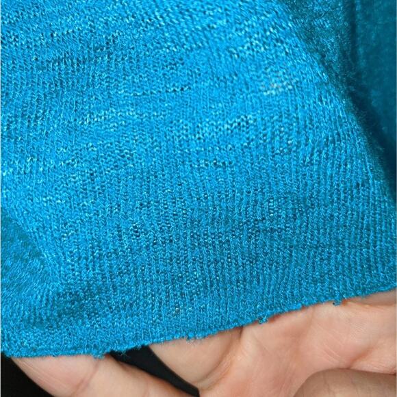 Urban Outfitters Project Social T Made In LA Teal Blue Sheer V Neck Tank Top S - Picture 8 of 13